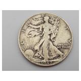 1942-D Walking Liberty Silver Half Dollar