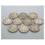 10 Buffalo Nickels
