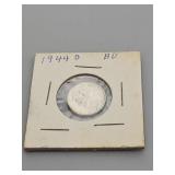 Brilliant Uncirculated 1944 D Liberty Head Dime.
