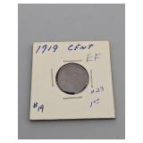 Extra Fine 1919  Lincoln Penny.