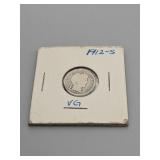 1912-S Barber Silver Dime.