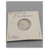 Argentina 10 Centavos 1956.