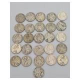 25 Jefferson Nickels 1942-1945