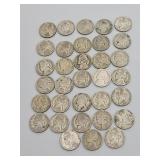 33 Jefferson Nickels 1942-1945