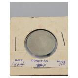 1864 2 Cent Coin.