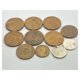 Mexican Currency: 1943-69 20 Centavos (6), 1945 &