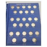 Coin Book w/ 75 Mercury Dimes 1916-1945