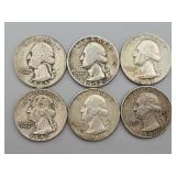 1945-60 D Washington Silver Quarters
