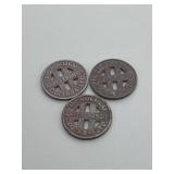 3 Honolulu Rapid Transit Tokens