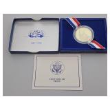 1986 U.S. Liberty Half Dollar In Case & Box (S)