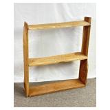 Rustic Live Edge Black Cherry Shelf. 32In Wide.