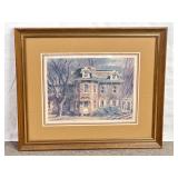 Framed Ranulph Bye Historic Home Print 27.5in