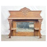 Solid Oak Top From a Sideboard. 43In W, 39In T.