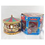 Vtg Mr. Christmas Holiday Merry Go Round In