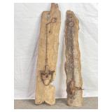 VTG Victor Traps On Rustic Driftwood Planks