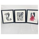 3 Framed Paintings