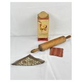 Decorative Cigarette Holder, Rolling Pin, Napkins