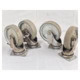 4 Industrial Swivel Castor Wheels