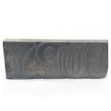 Vintage Metal "COPY" Letterpress