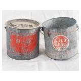 3 Old Bait Buckets For Lamps/Projects