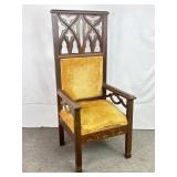 American Gothic Revival Armchair.