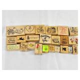 Rubber Holiday & Greeting Stamps