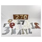 Tin & Other Letters/Numbers