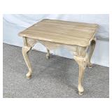 Custom Painted Side Table, 21In T, 21In D, 26In W.