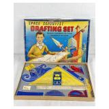 Vtg Space Scientist Drafting Set In Original Box