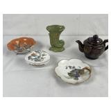 Wedgwood Crane Egg Trinket Box, Vtg Ceramic V