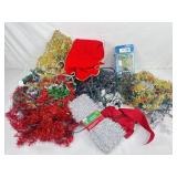 Assorted Christmas Lights & Tinsel