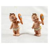 Pair of Vtg Galoob Magic Diaper Baby Mirror