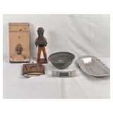 Wall Hooks, Primitive Figure, (Damaged)