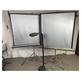 2 Radiant Color Master Movie Projector Screens &