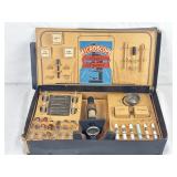 Vintage Ring Microscope Set In Original Box