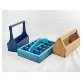 Hand Crafted Craft/Knickknack Organizer, & 2