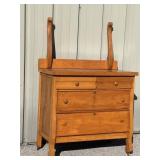 Empire-style birdseye Maple Dresser.