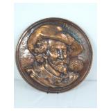 Copper Embossed "Petrus Paulus Rubens" Wall Plaque