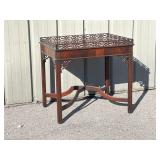 Chippendale-Style Side Table. 31In W, 23In D