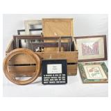 Wood Crate Full of Frames