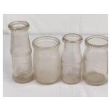 Glass Milk/Cottage Cheese Jars & Bottles
