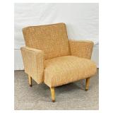MCM Upholstered Arm Chair. 28In D, 30In W, 30In T
