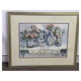 Framed Floral Still Life Print by Joy Evans