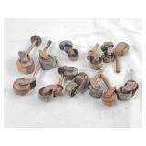 Metal & Wood Wheeled Castors