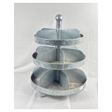 Three Tier Galvanized Bolt Bin Organizer.