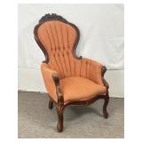 Vintage Kimball Victorian Mahogany Parlor Chair