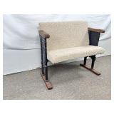 Antique Theater Seat Custom Made, New Upholstery