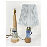 Pair of Repurposed Stein Table Lamps
