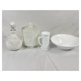 Heterogeneous Collection of Milk Glass