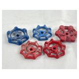 5 Vintage Metal Faucet Handles